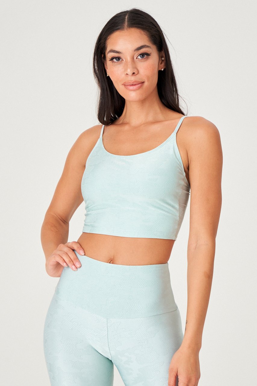 ONZIE Belle Cami Crop Glacier Jacquard