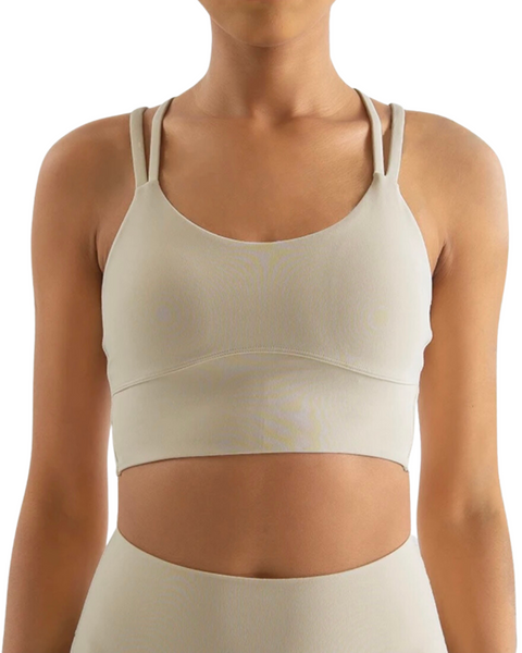 SPORT.LES 2NDSKN Cross Sports Bra Almond