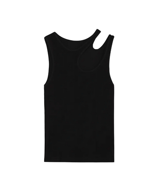 SPORT.LES Cut Out Tank Black