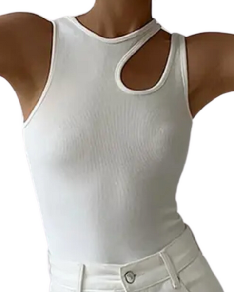 SPORT.LES Cut Out Tank White