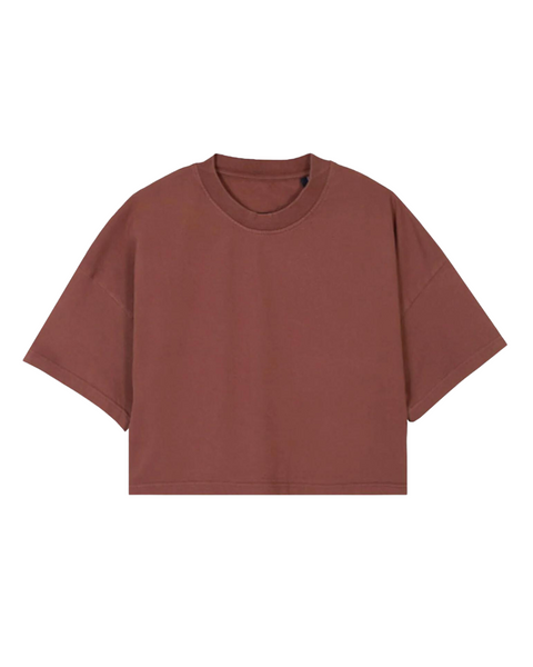 SPORT.LES Studio to Street Crop Tee Rust