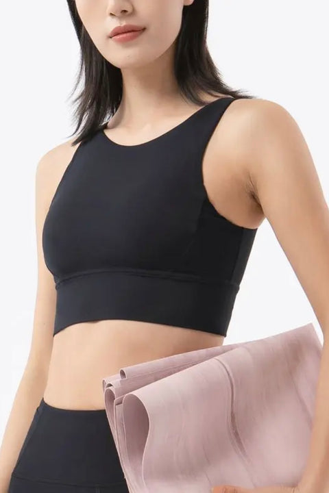 SPORT.LES 2NDSKN Cutout Sports Bra Black | Shop Online at SPORTLES.com