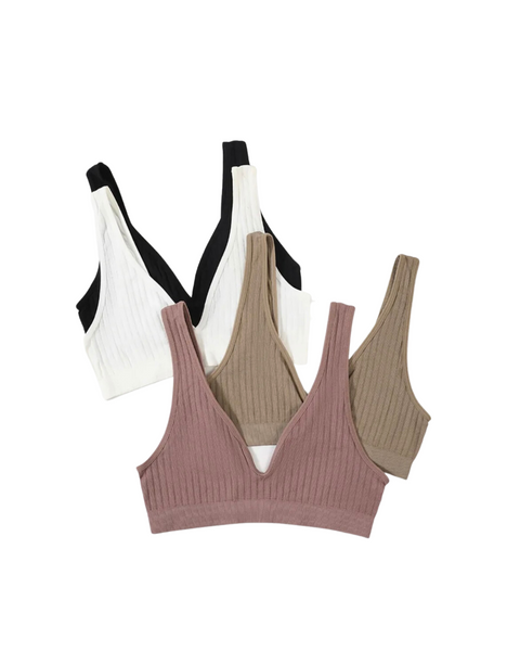 SPORT.LES Ballet Ribbed Bralette Nude