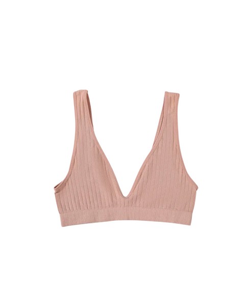 SPORT.LES Ballet Ribbed Bralette Pale Pink