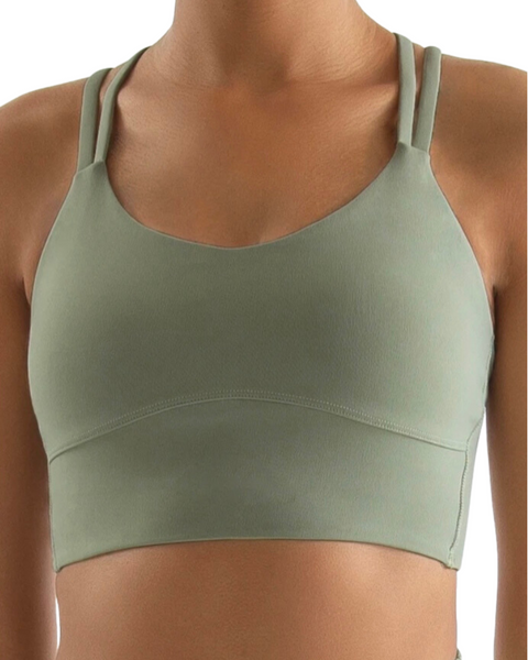 SPORT.LES 2NDSKN Cross Sports Bra Mint