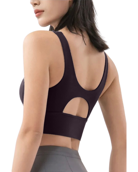 SPORT.LES 2NDSKN Cutout Sports Bra Black