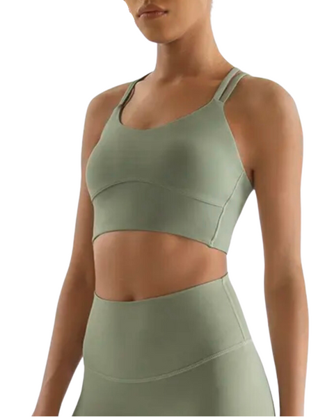 SPORT.LES 2NDSKN Cross Sports Bra Mint