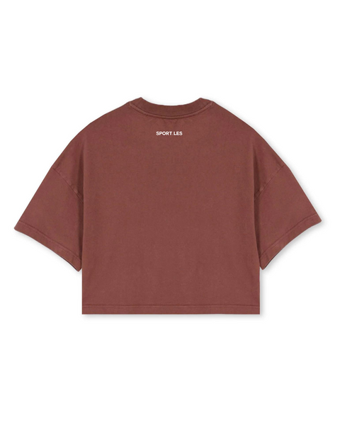 SPORT.LES Studio to Street Crop Tee Rust