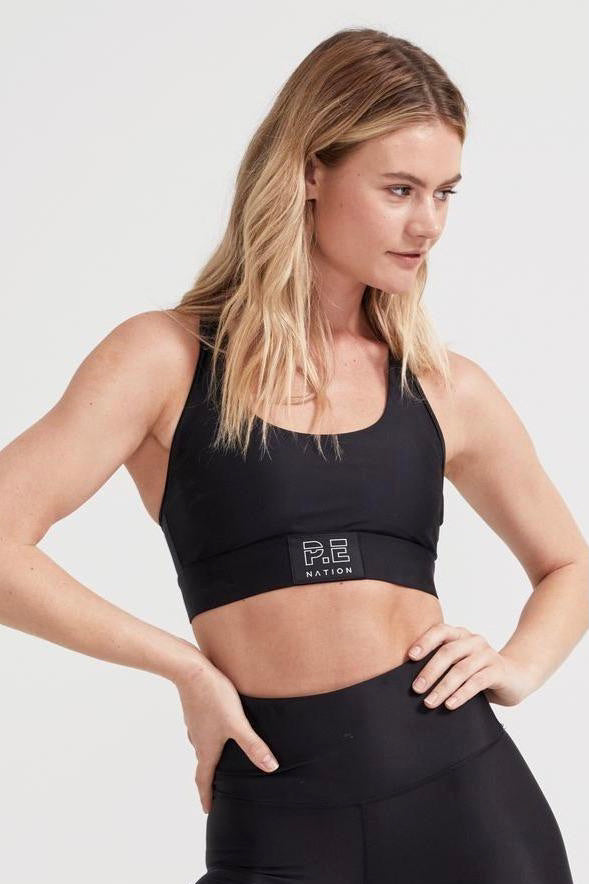 P.E NATION Baseline Endurance Sport Bra Black | Shop Online at SPORTLES.com